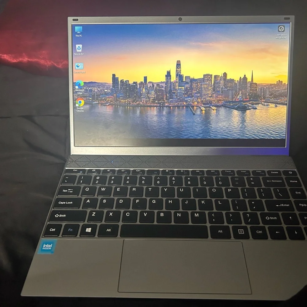 Intel Silver Ultrabook with Thin-Bezel Display and Backlit Keyboard